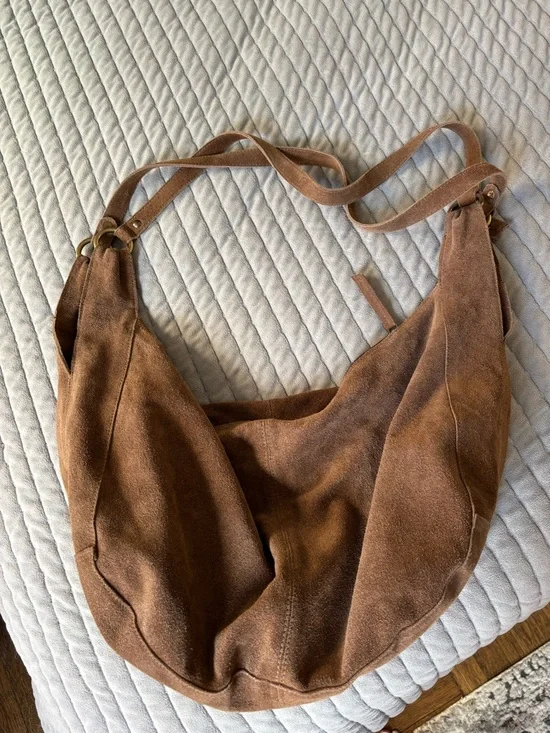 Free People Chestnut Suede Hobo Bag - Picture 2 of 5